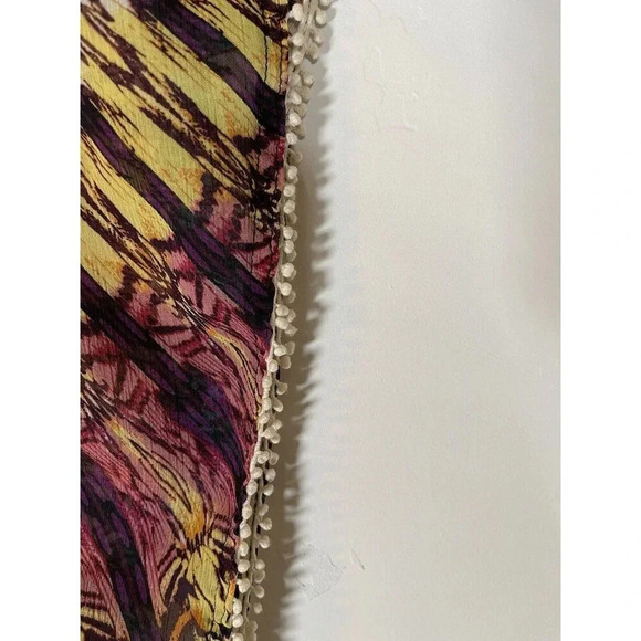 Autumn Saint James Beaded Butterfly Top Blouse Multicolor Boho Hippie Size XS - Picture 6 of 6